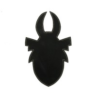 AGEUS Tankpad Custom ROHÁČ, universální, černý/bílé švy, kůže